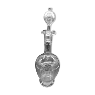 Baccarat crystal carafe model Byzantine engraving