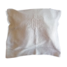 Drap en toile dense , monogramme GM, couleur ivoire.