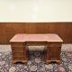 New! - Classic English Desk Partnerdesk Red Leather