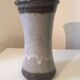 Vase rouleau en grès Vintage
