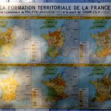 School poster diplomat the territorial formation of France 1962