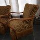 Paire de fauteuils art deco année 50 vintage
