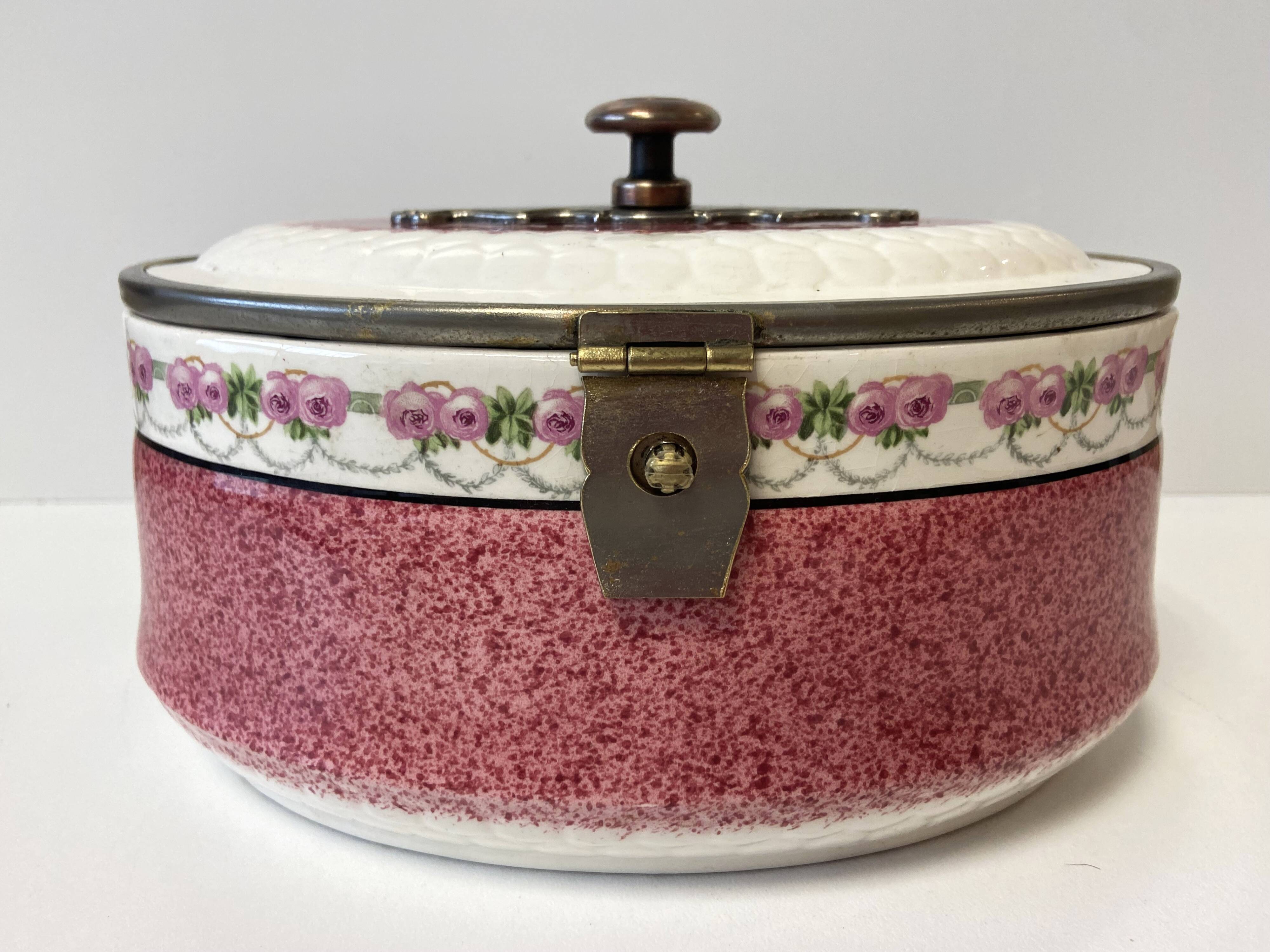 Pot Biscuit en Faïence Fabrication Allemande Début 1900