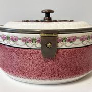 Vintage Art Nouveau Pot Biscuit in Faience German Manufacture Early 1900s