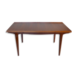 Dining table in rectangular teak extendable Scandinavian design