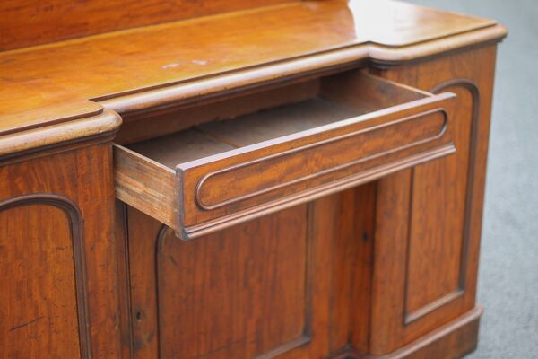 Meuble bois d'acajou ancien, meuble comptoir anglais, serviteur anglais, meuble buffet
