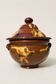 Antique glazed earthenware soup tureen