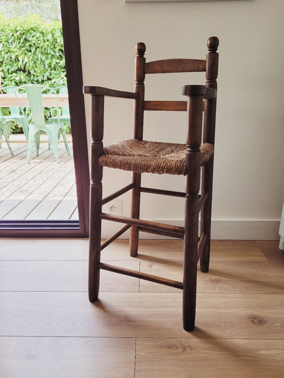 Children's high chair wood