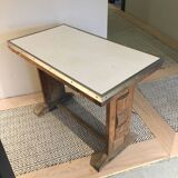 Wood and Formica bistro table