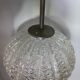 Vintage frosted glass pendant light by Dorian Leuchten