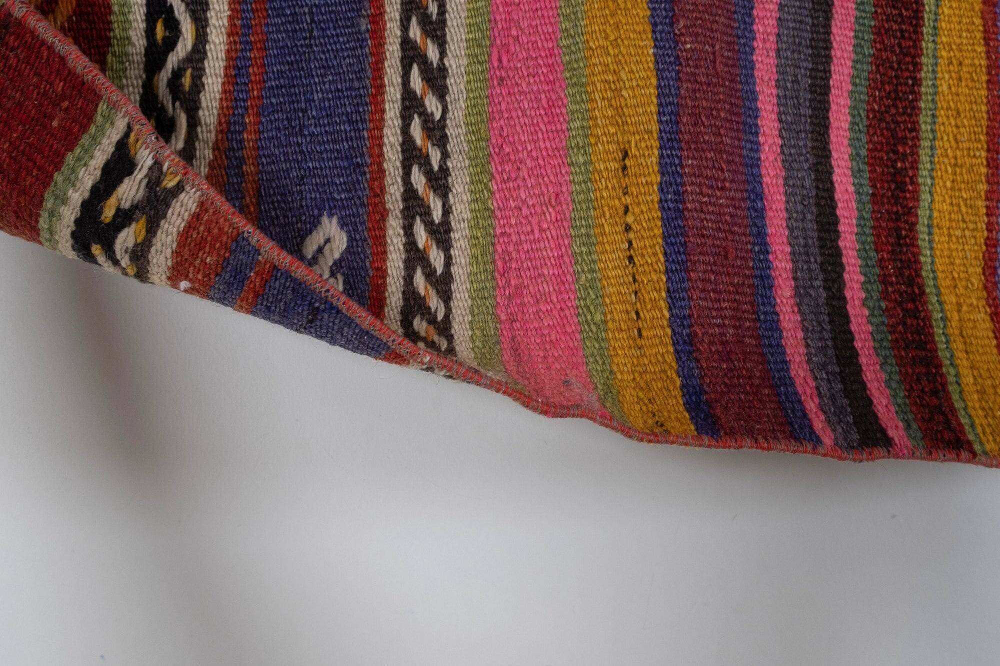Vintage Turkish hallway rug 77x348 cm