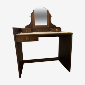Coiffeuse bois & miroir amovible