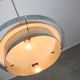 Space Age Italian Orange and Chrome Metal Pendant Lamp, 1970s
