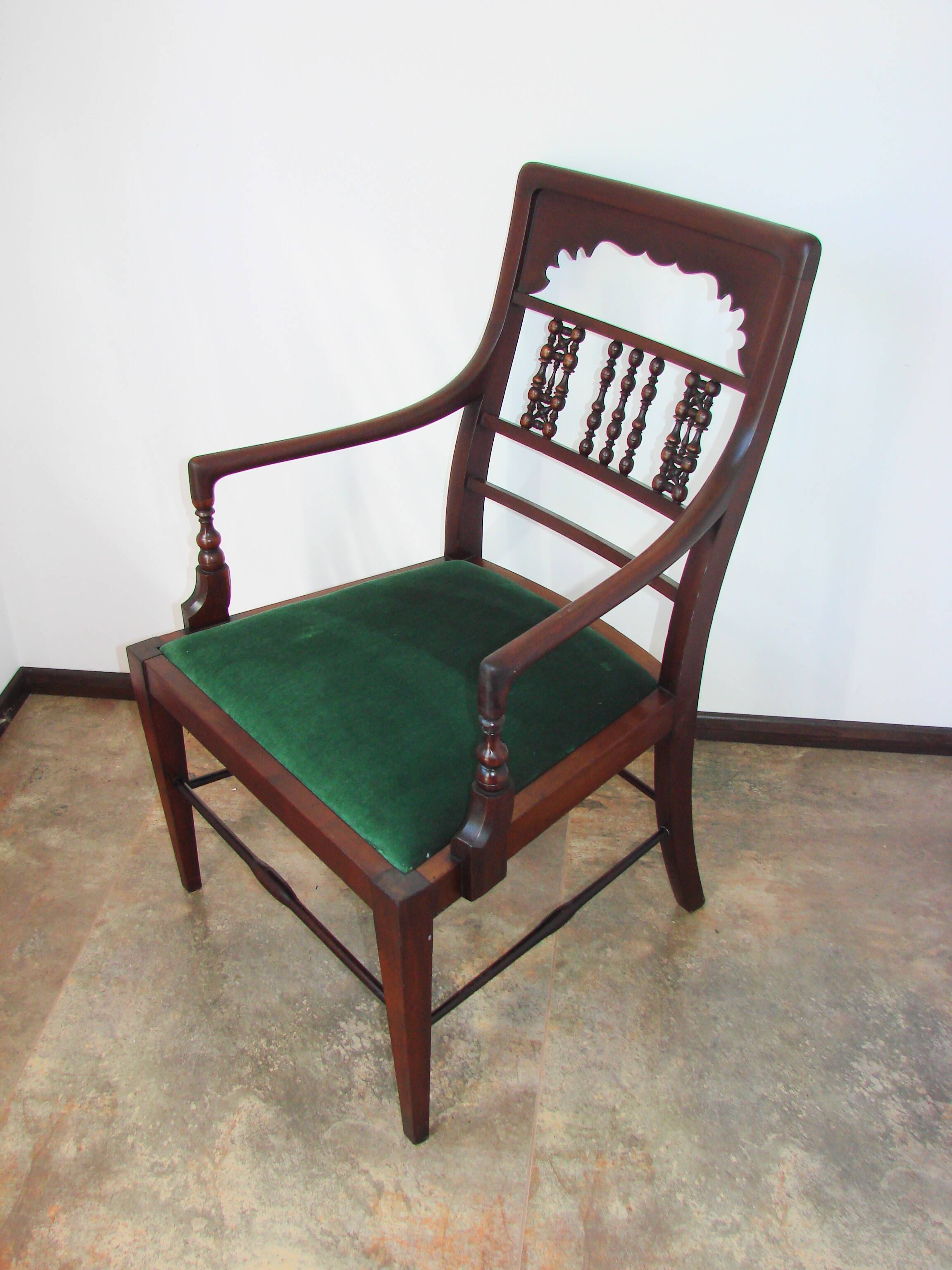 A mahogany armchair from the turn of the 19th and 20th centuries