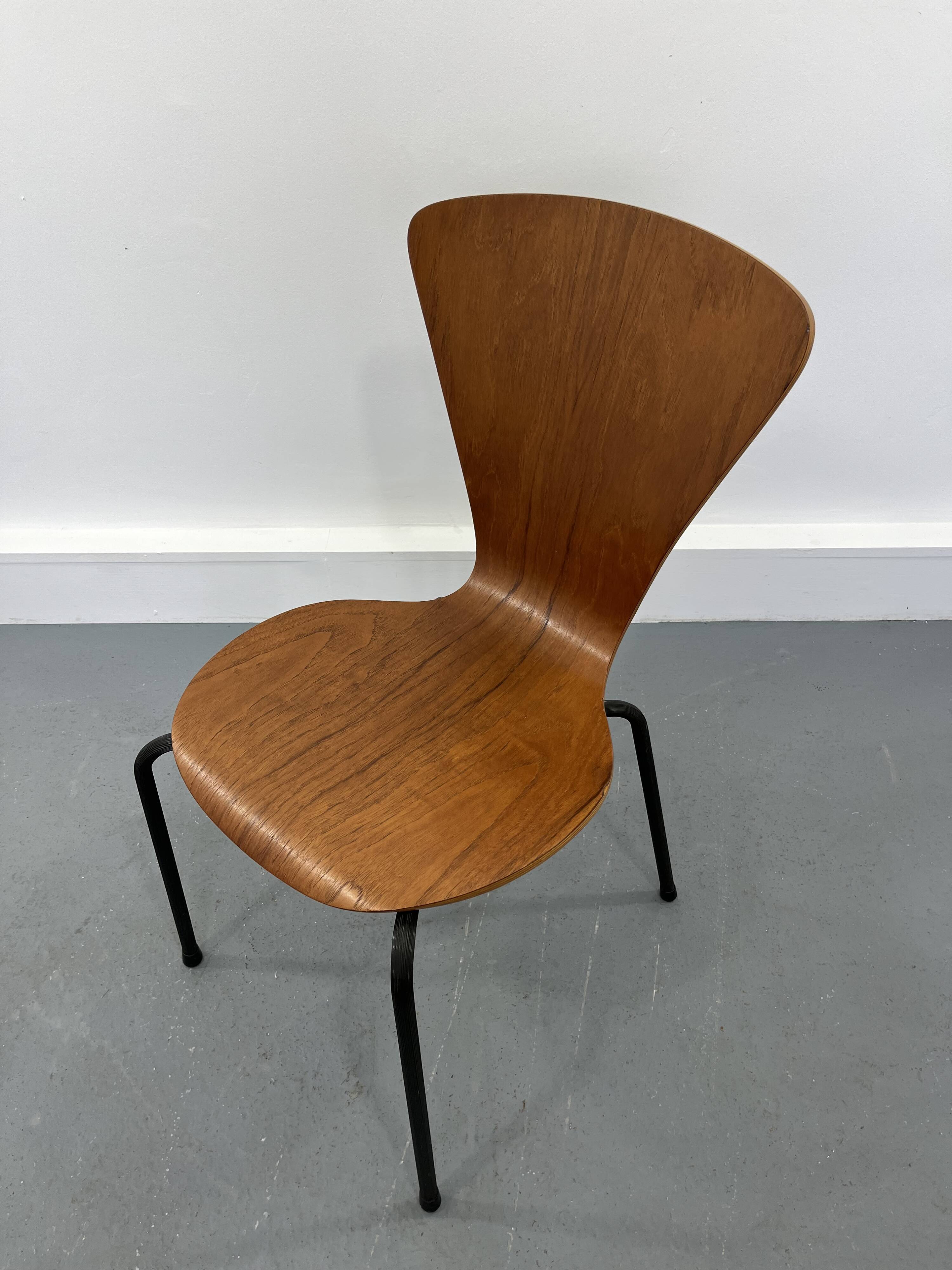 Danish plywood chair, 1970 s