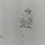Antique Lunéville plate – floral and insect decoration – circa 1840–1860