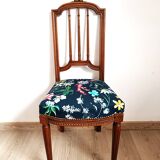 Chaise Louis XVI style Napoléon III art nouveau