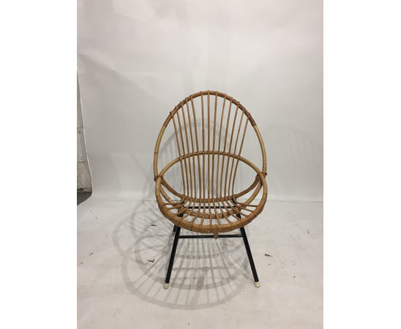 1960s rattan chair