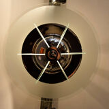 Deco France 1930 s plated nickel chandelier