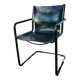 4 Matteo Grassi armchairs in black leather