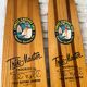 Paire de ski nautique en bois