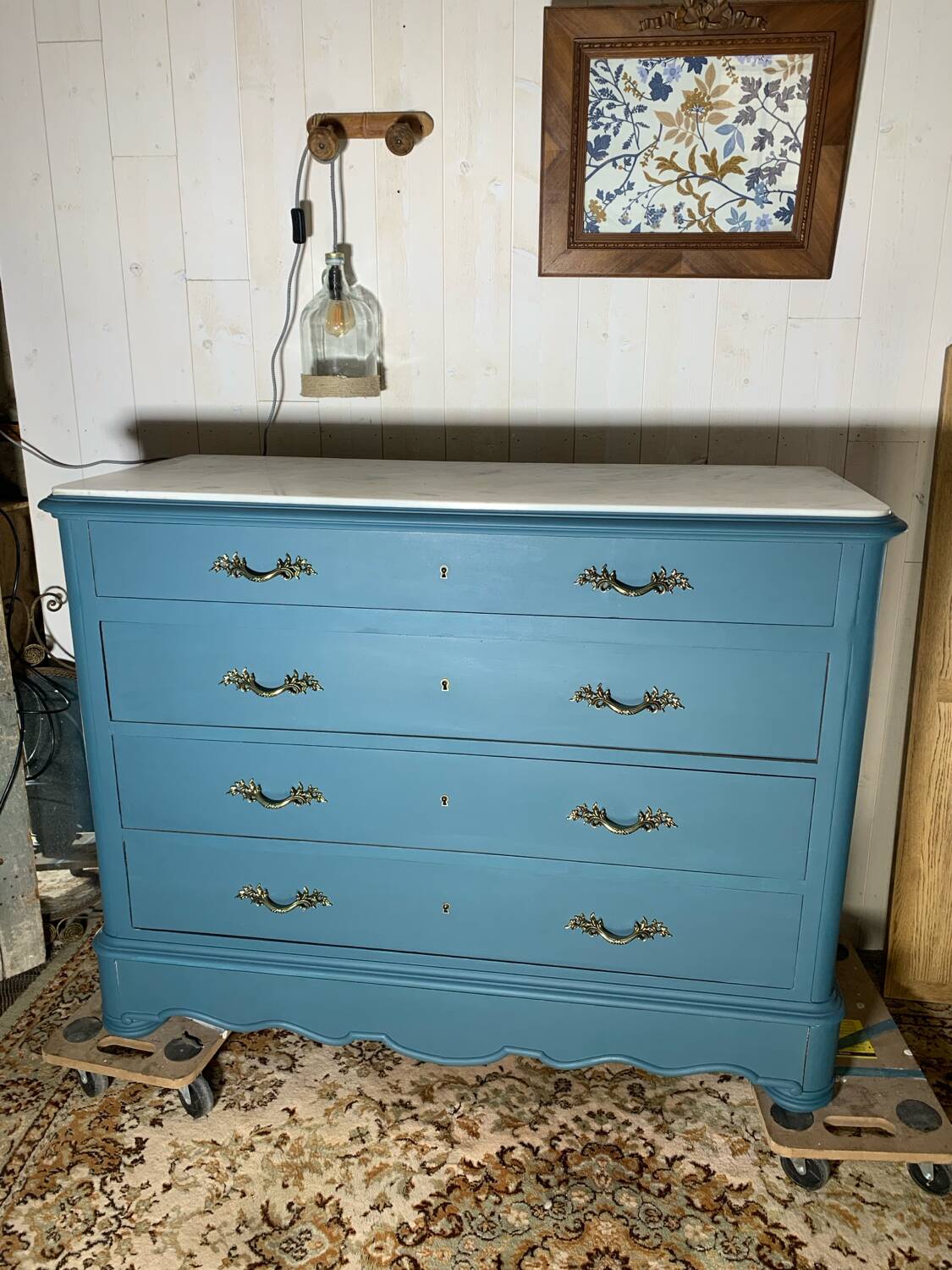 Commode plateau marbre