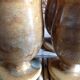 Set of 4 cups glazed ceramic