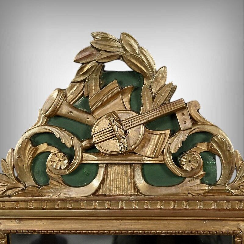 Golden wooden mirror, Louis XVI style – early 20th century