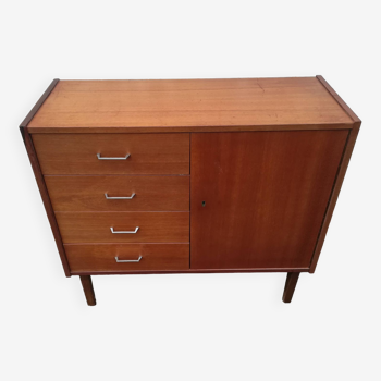 Teak chest of drawers