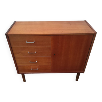 Teak chest of drawers