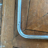 Nesting tables metal and smoked glass 70s