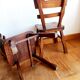 Paire de chaises brutalistes style ranch