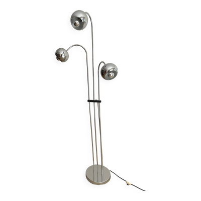 lampadaire chrome design années 70