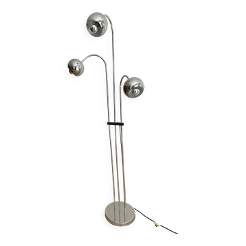 lampadaire chrome design années 70