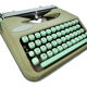 Hermes Baby green sage typewriter