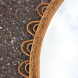 Extra large rattan mirror design Italy