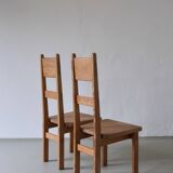 2 solid pine chairs | Roland Wilhelmsson for Karl Andersson & Söner | Sweden | 1960s
