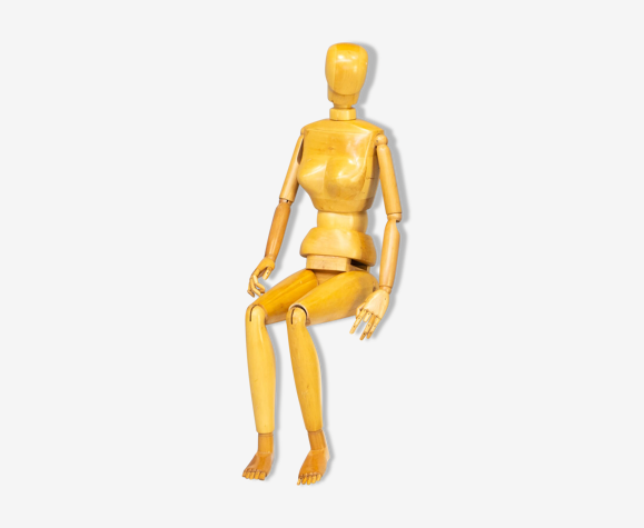Live-size articulated wooden artist model mannequin