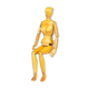 Live-size articulated wooden artist model mannequin