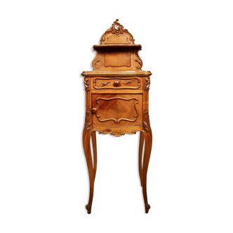 Walnut bedside table in Louis XV style 19th century