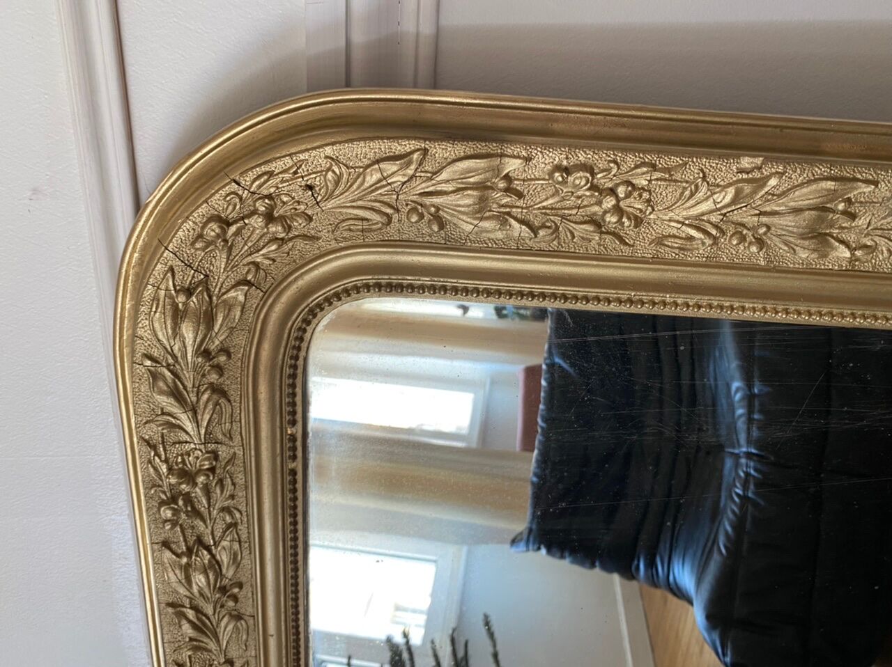 Miroir Louis Philippe doré
