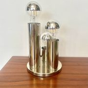 Space Age chrome table lamp – Attributed to Gaetano Sciolari for B