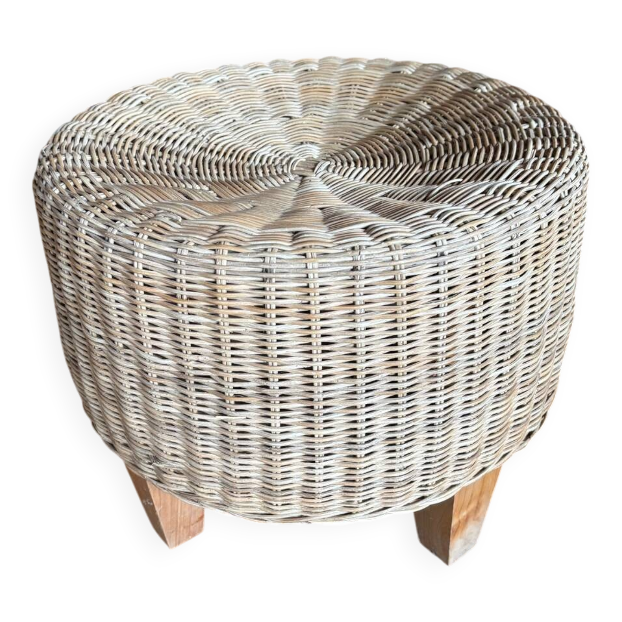 Tabouret Dalby IKEA en rotin