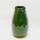 Pottery pitcher carafe terracotta green glazed ceramic