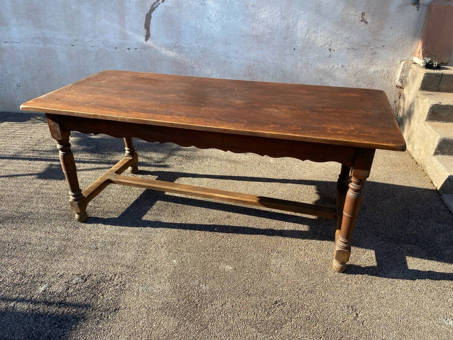19th century Lorraine oak farmhouse table