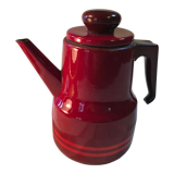 Vintage coffee maker in enamel and bakelite