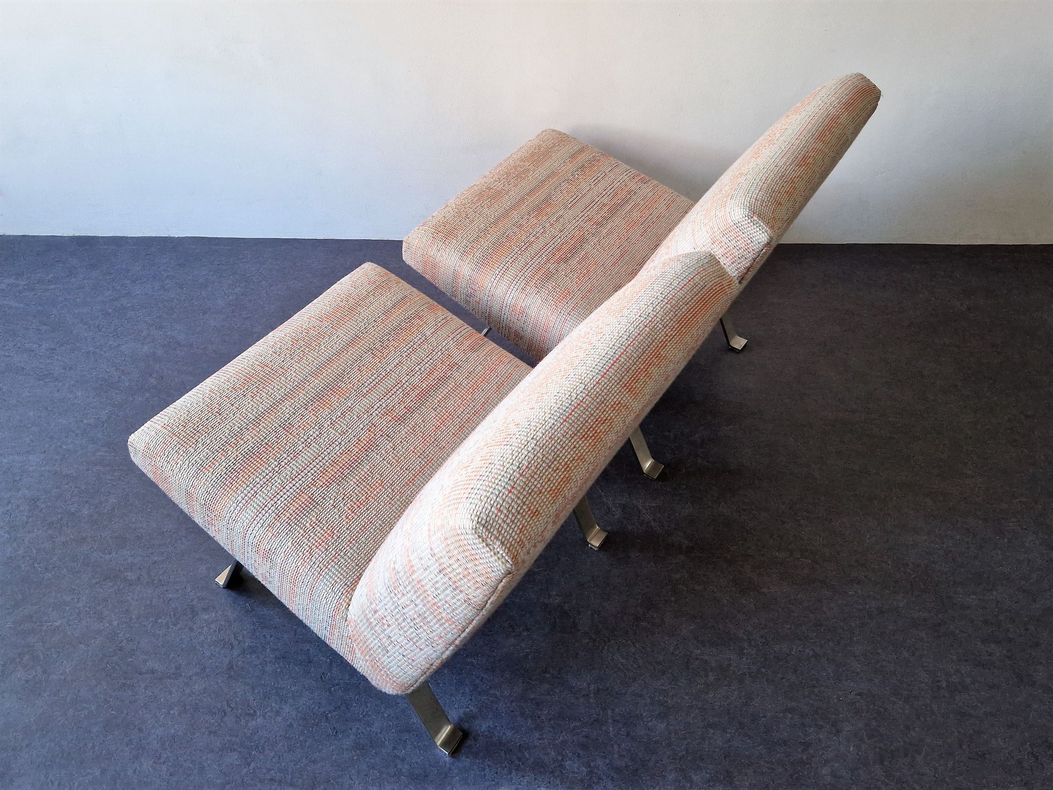 Set of 2 model 141 lounge chairs by Joseph Andre Motte by Artifort, The Netherlands 1955