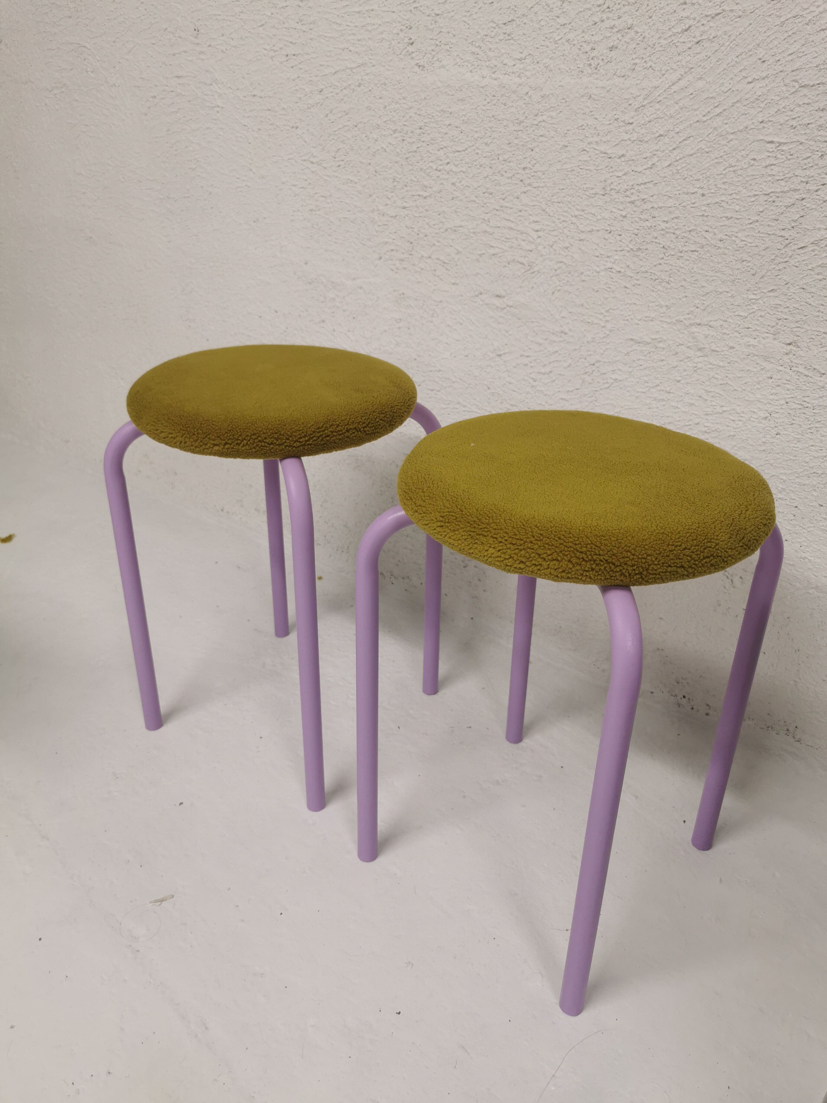 Contemporary lilac stool