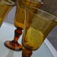 8 verres en verre ambré Biot