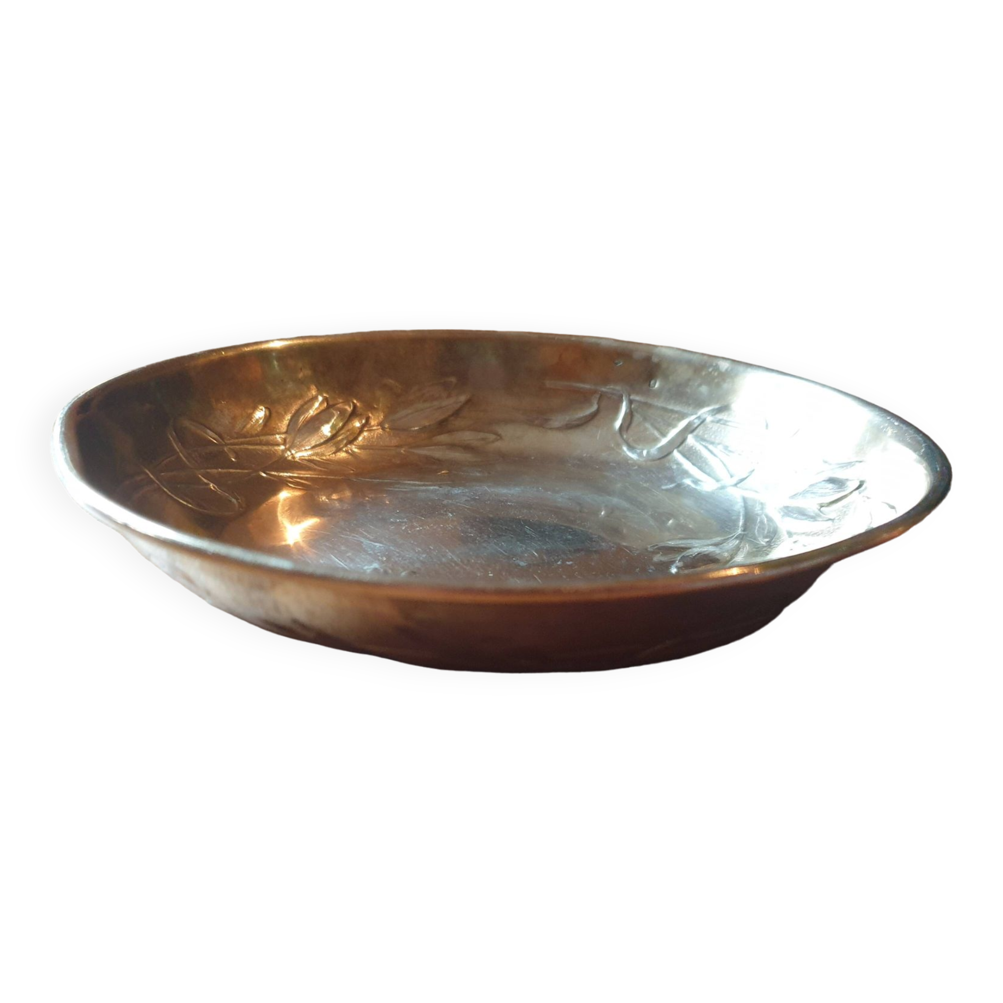 Vermeil plate (solid silver covered with gold) period 1900